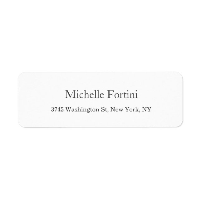 Einfache Wihte Modernes Minimalistisch Stilvoll (Vorne)