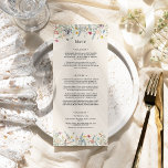 Einfache Wildblume Fern Beige Hochzeitsflat Menükarte<br><div class="desc">Dieses einfache Wildblume Fern Beige Wedding Flat Menu ist ein elegantes Arrangement von klassischen geometrischen Rahmen in Gold mit zarten bohenhaften Blumenbouquets und Stielen. Mit einer Palette zeitloser, beigefarbener Elfenbeinhintergründe, klassischer schwarzer Typografie und farbenfrohen Wildblumen schaffen Sie ein romantisches Ambiente, das sich durch ein harmonisches Ambiente auszeichnet. Mit koordinierten Stilrichtungen...</div>