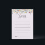 Einfache Wildblume Fern Lavendel Advisor-Karte Hinweiskarte<br><div class="desc">Diese einfache Wildblume Fern Lavender Advice Card ist eine elegante Anordnung von goldenen geometrischen Rahmen, die mit zartem bohenhaften Blumenstrauß und Stielen verziert sind. Mit einer Palette zeitloser, beigefarbener Elfenbeinhintergründe, klassischer schwarzer Typografie und farbenfrohen Wildblumen schaffen Sie ein romantisches Ambiente, das sich durch ein harmonisches Ambiente auszeichnet. Mit koordinierten Stilrichtungen...</div>