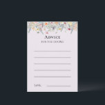 Einfache Wildblume Fern Lavendel Advisor-Karte Hinweiskarte<br><div class="desc">Diese einfache Wildblume Fern Lavender Advice Card ist eine elegante Anordnung von goldenen geometrischen Rahmen, die mit zartem bohenhaften Blumenstrauß und Stielen verziert sind. Mit einer Palette zeitloser, beigefarbener Elfenbeinhintergründe, klassischer schwarzer Typografie und farbenfrohen Wildblumen schaffen Sie ein romantisches Ambiente, das sich durch ein harmonisches Ambiente auszeichnet. Mit koordinierten Stilrichtungen...</div>