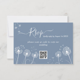 Einfache Wildblume Rustikale Hochzeit RSVP Karte
