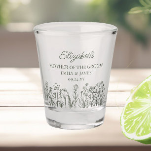 Einfache Wildblume Schnapsglas