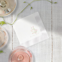 Einfache Wildblume | White Napkins