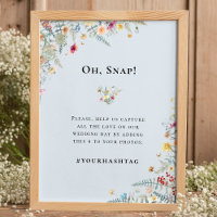 Einfache Wildblumen-Farn-Staubblaue Hochzeit Hasht