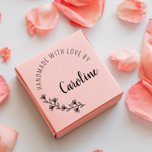 Einfache Wildblumen Handgefertigt mit Liebe Gummistempel (Von Creator hochgeladen)