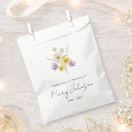 Einfache Wildblumen-Samenpackung Beerdigung Geschenktütchen