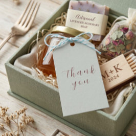 Einfache wilde Wasserfarben-Blume in Taubengrau Geschenkanhänger