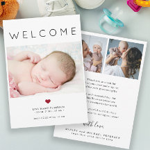 Einfache Willkommens-Typografie zur Geburt eines B