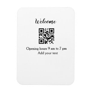 Einfache Willkommensöffnung Willkommens-Barcode QR Magnet