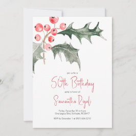 Einfache Winter 50. Geburtstag Einladungen