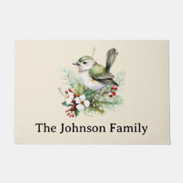 Einfache Winter Bird Weihnachtszeit Fußmatte