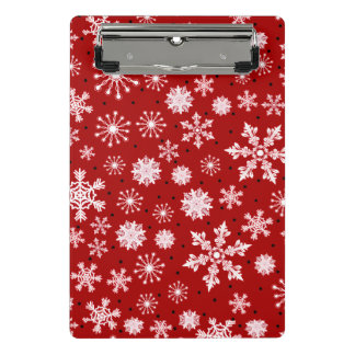 Einfache Winter-Schneeflocke Mini Klemmbrett