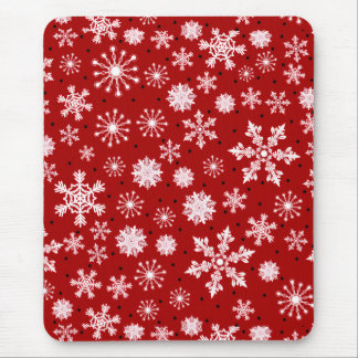 Einfache Winter-Schneeflocke Mousepad