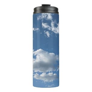 Einfache Wolken Thermosbecher