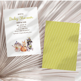 Einfache Woodland Rustic Baby Dusche Einladung