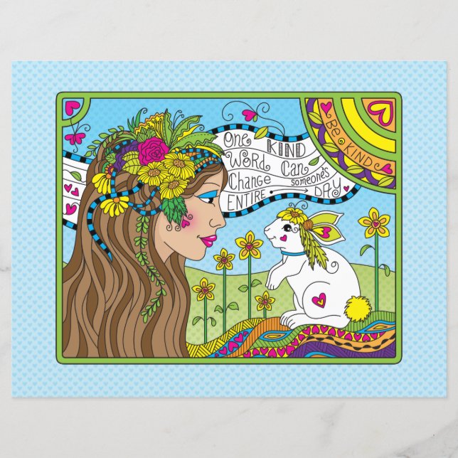 Einfache Word_Flachpapier Blatt 11" x 8,5" (Vorderseite)