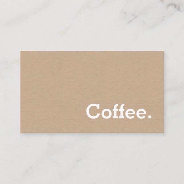 Einfache Word Minima Loyalität Kaffee Punch-Card K Treuekarte (Vorderseite)