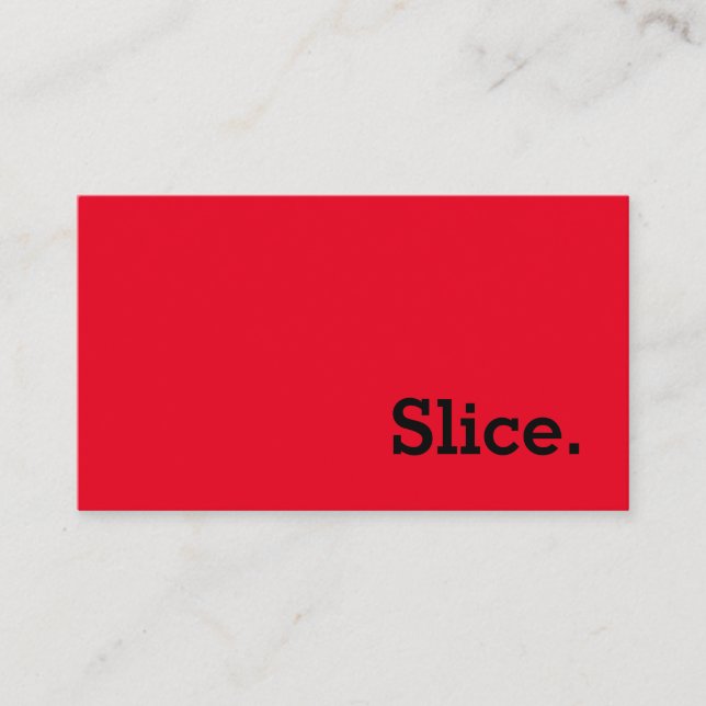 Einfache Word Slice Loyalty Punch-Card Treuekarte (Vorderseite)