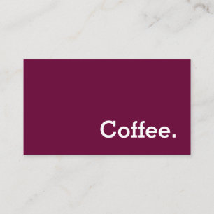 Einfache Word Wein Farbe Loyalty Coffee Punch Treuekarte