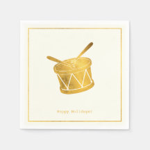 Einfache Wünsche - Minimalistisches Gold Drum Chri