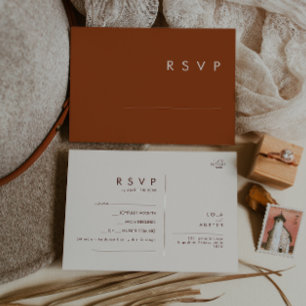Einfache Wüste   Terrakotta Songwunsch RSVP Postkarte