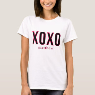 Einfache Xoxo Workout Niedlicher Valentinstag T-Shirt