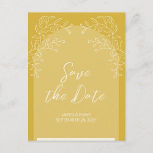 Einfache, zarte Arch Wedding Einladung Postkarte
