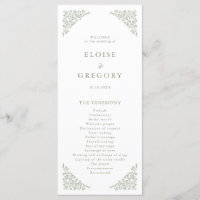 Einfache, zarte, florallose Grünen Hochzeit