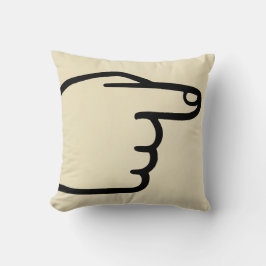 Einfache Zeigehandschuhe Kissen