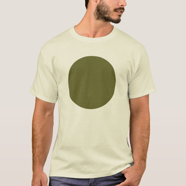 Einfache Zirkel - Deep Olive T-Shirt (Vorderseite)