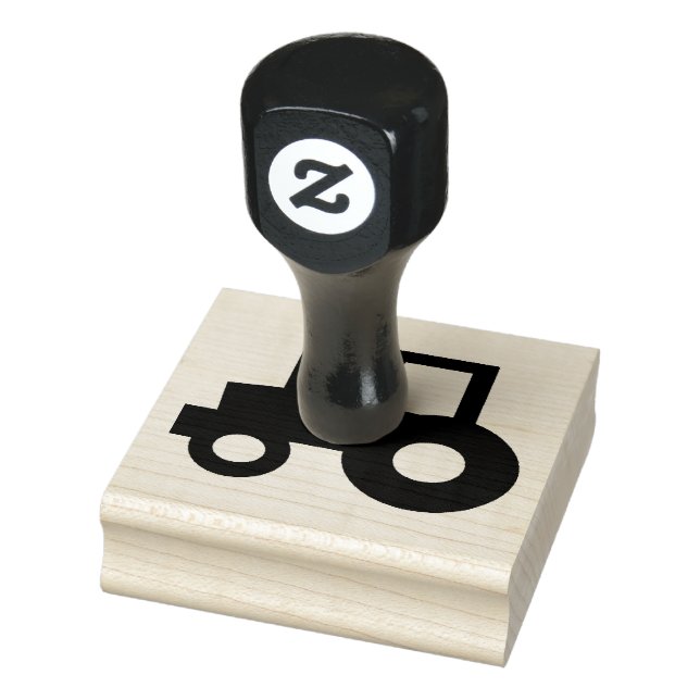 Einfache Zugmaschine Gummistempel (Stempel)