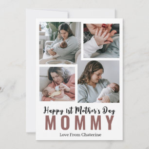Einfache Zusammenstellung des Elegant First Mother Feiertagskarte