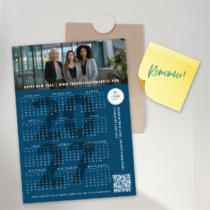 Einfacher 2027-Kalender-Feiertags-Magnet-Foto-Kart Magnetkarte