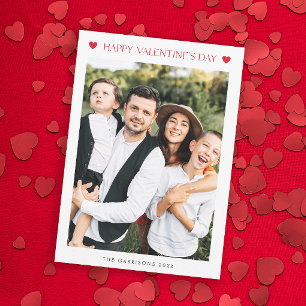 Einfacher 2-Foto-Valentinstag Feiertagskarte