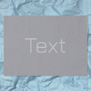 Einfacher 3-dimensional aussehender Text Grau Seidenpapier