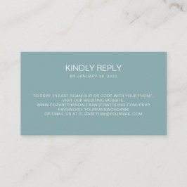 Einfacher aquamariner QR-Code online UAWG Begleitkarte