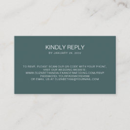 Einfacher aquamariner QR-Code online UAWG Begleitkarte