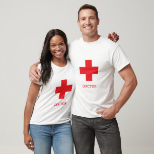 Einfacher Arzt MEDIZIN & Erste Hilfe, Kreuz, Krank T-Shirt