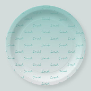 Einfacher bearbeitbarer Name   Bearbeitbar beliebi Pappteller