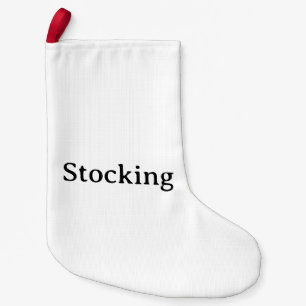 Einfacher benutzerdefinierter kleiner doppelseitig weihnachtsstrumpf