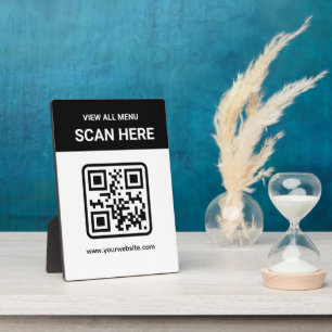 Einfacher benutzerdefinierter moderner QR-Code   D Fotoplatte