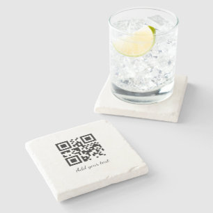 einfacher benutzerdefinierter QR-Code, fügen Sie I Steinuntersetzer