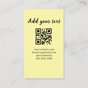 einfacher benutzerdefinierter QR-Code, fügen Sie I Visitenkarte