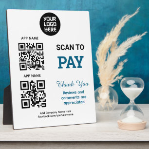 Einfacher benutzerdefinierter QR-Code-Zahlungs-Sca Fotoplatte