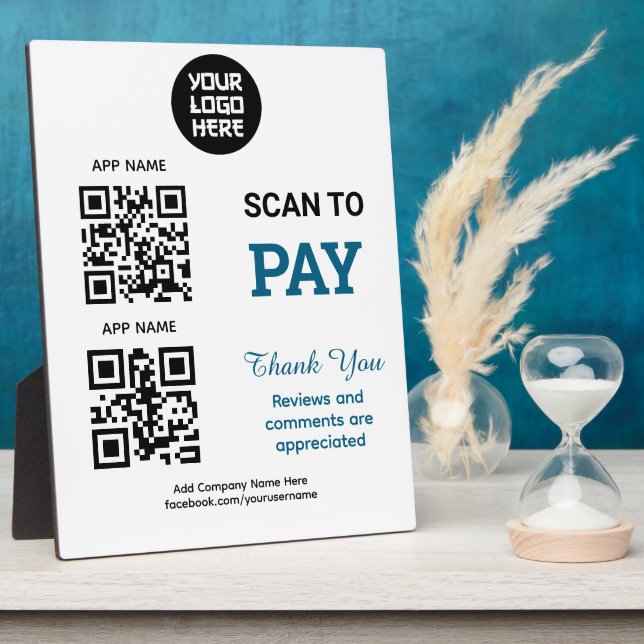 Einfacher benutzerdefinierter QR-Code-Zahlungs-Sca Fotoplatte (Seite)