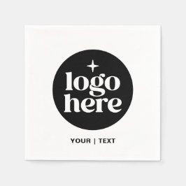 Einfacher benutzerdefinierter Text & Logo mit Mark Serviette