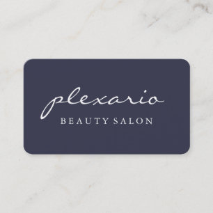 Einfacher BLAUER moderner Schönheits-Salon Visitenkarte