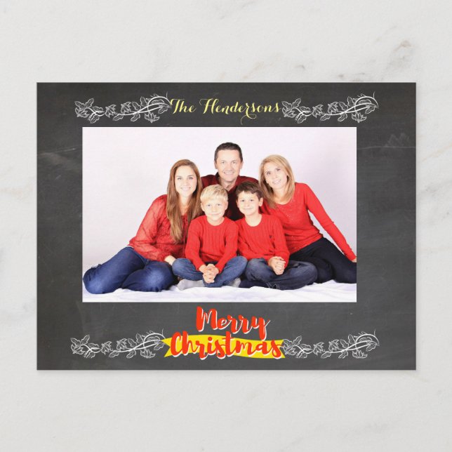 Einfacher Chalkboard Weihnachten (Vorderseite)