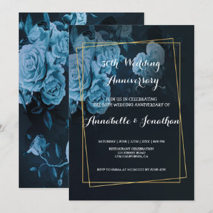 Einfacher Chic Gold Geometric Fra Hochzeitstag Einladung