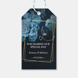 Einfacher Chic Gold Geometric Rahmen vielen Dank Geschenkanhänger